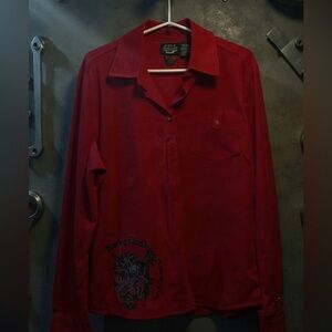 Harley-Davidson Red Button Down Shirt